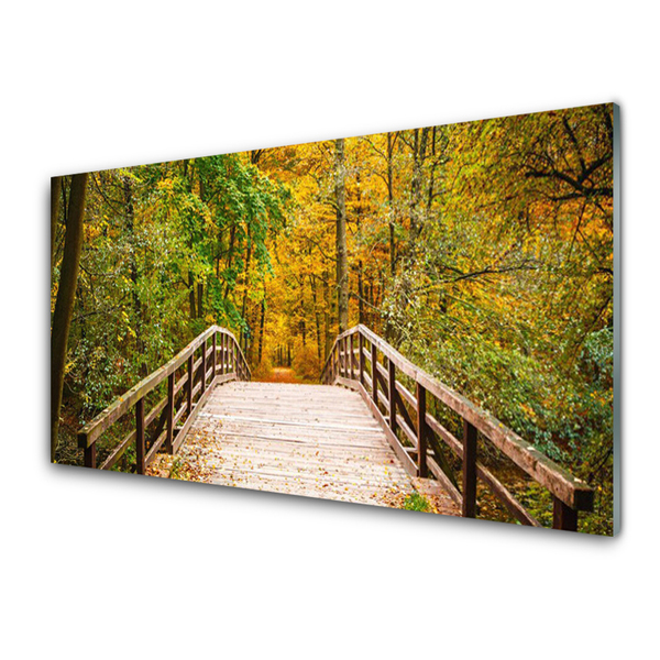 Plexiglas schilderij Forest bridge architectuur