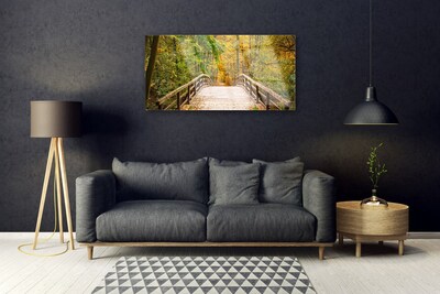 Plexiglas schilderij Forest bridge architectuur