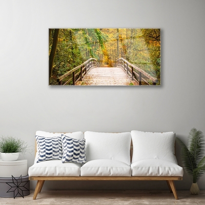 Plexiglas schilderij Forest bridge architectuur