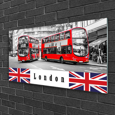 Plexiglas schilderij London bus art