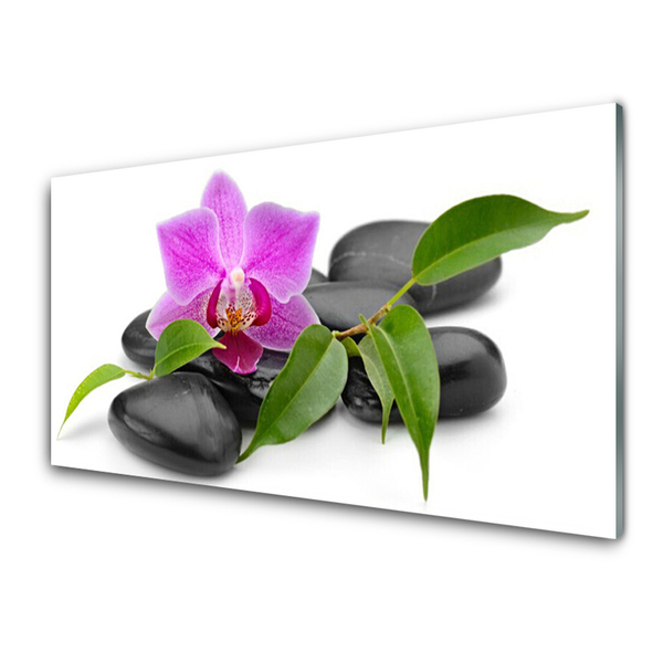 Plexiglas schilderij Orchid flower art