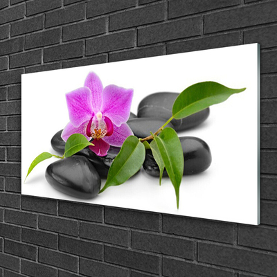 Plexiglas schilderij Orchid flower art