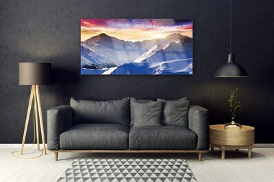 Plexiglas schilderij Snow mountain landschap