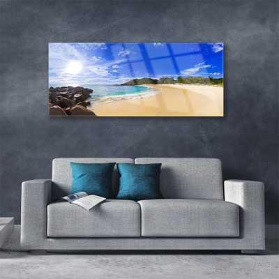 Plexiglas schilderij Sun sea beach landschap