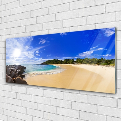 Plexiglas schilderij Sun sea beach landschap