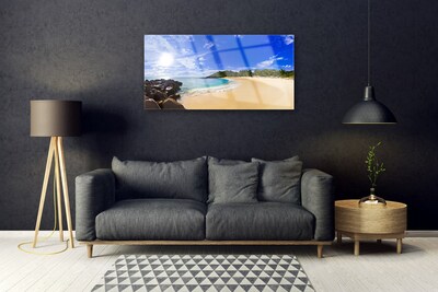 Plexiglas schilderij Sun sea beach landschap