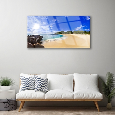 Plexiglas schilderij Sun sea beach landschap