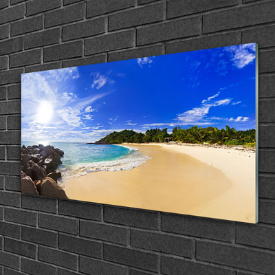 Plexiglas schilderij Sun sea beach landschap