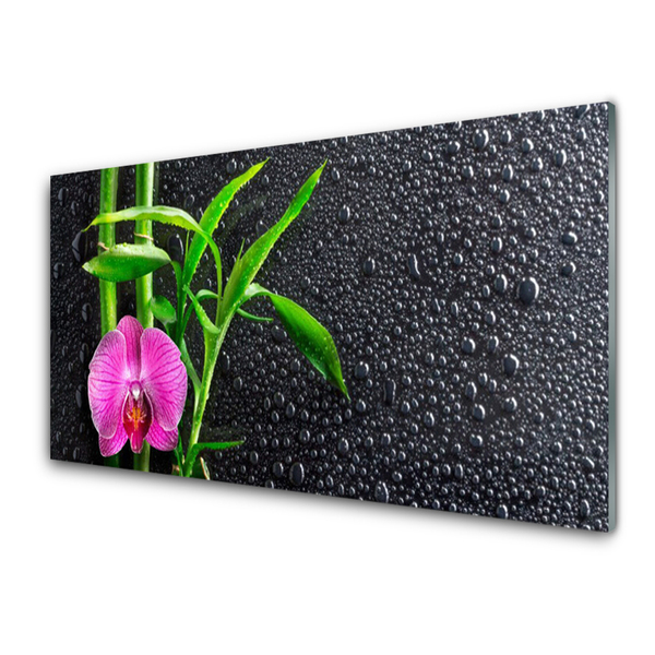 Plexiglas schilderij Bamboo flower drops