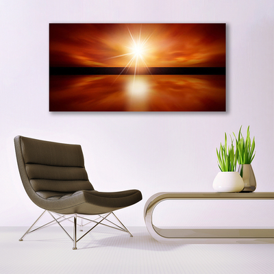 Plexiglas schilderij Hemel van de zon water landschap