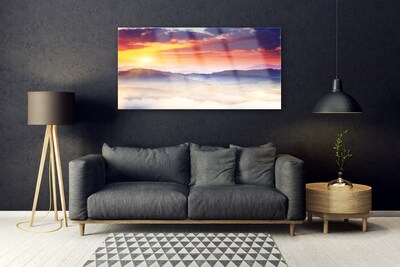 Plexiglas schilderij Sun mountain landscape