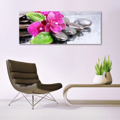 Plexiglas schilderij Flower orchideeinstallatie