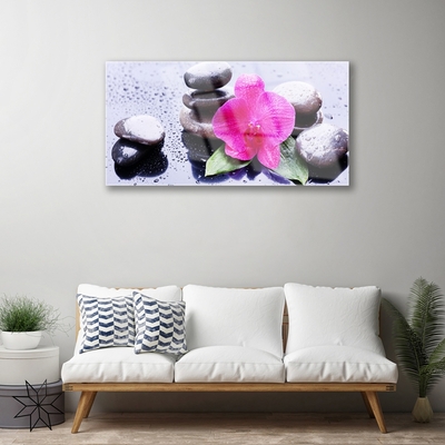 Plexiglas schilderij Orchid flower art