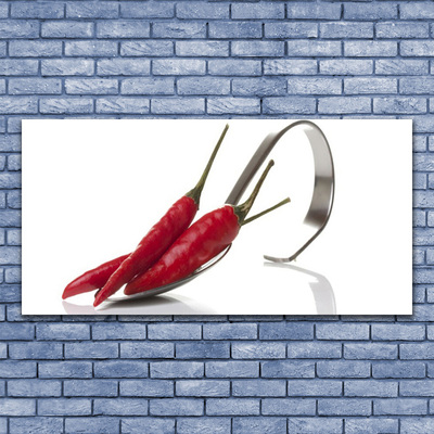 Plexiglas schilderij Spoon chili kitchen