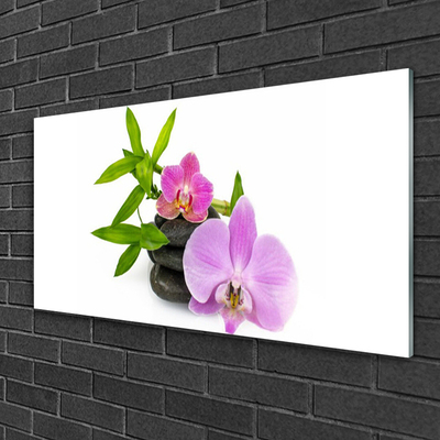 Plexiglas schilderij Flower orchideeinstallatie