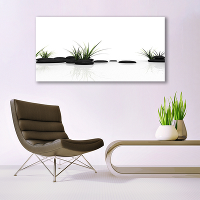 Plexiglas schilderij Grass water mirror