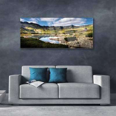 Plexiglas schilderij Mountain lake landscape