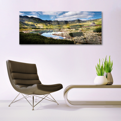 Plexiglas schilderij Mountain lake landscape