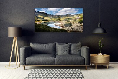 Plexiglas schilderij Mountain lake landscape