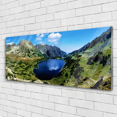 Plexiglas schilderij Mountain lake landscape