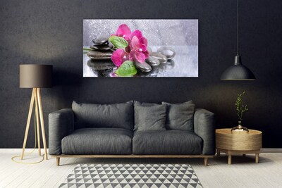 Plexiglas schilderij Orchid flower art