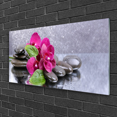 Plexiglas schilderij Orchid flower art