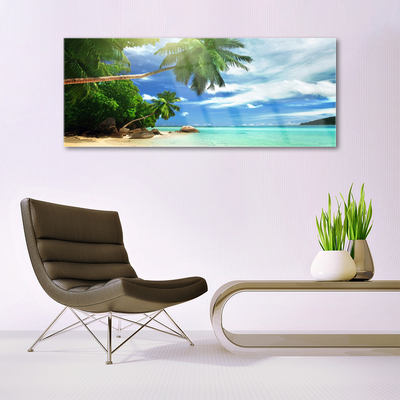Plexiglas schilderij Palm beach overzees landschap