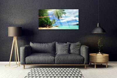 Plexiglas schilderij Palm beach overzees landschap