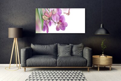 Plexiglas schilderij Butterflies bloemen nature