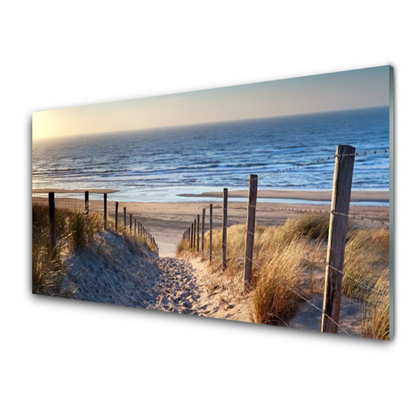 Plexiglas schilderij Weg van het strand landschap