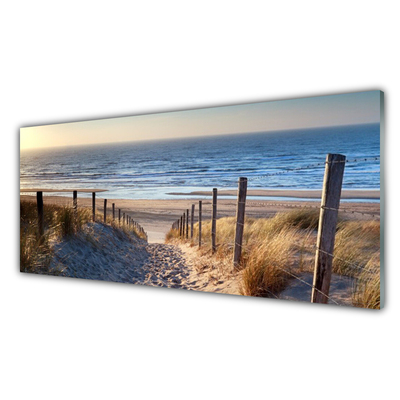 Plexiglas schilderij Weg van het strand landschap