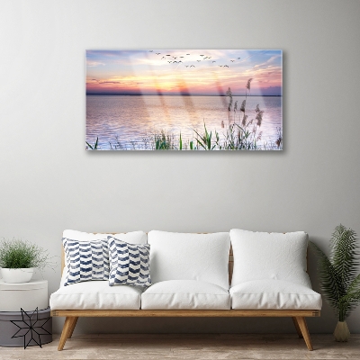Plexiglas schilderij Strap sea landschap van de hemel