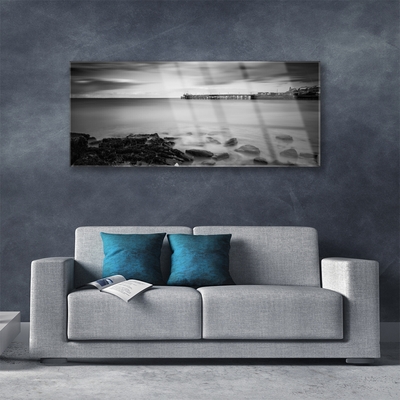 Plexiglas schilderij Sea pier landschap
