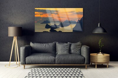 Plexiglas schilderij Sea rock mountain landscape