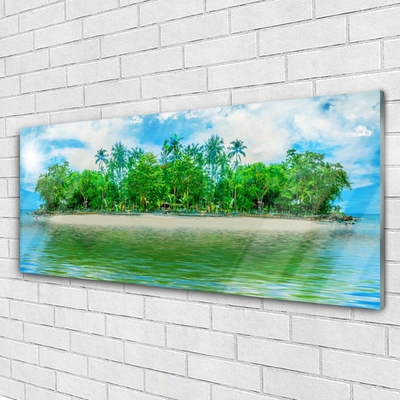 Plexiglas schilderij Sea island landscape