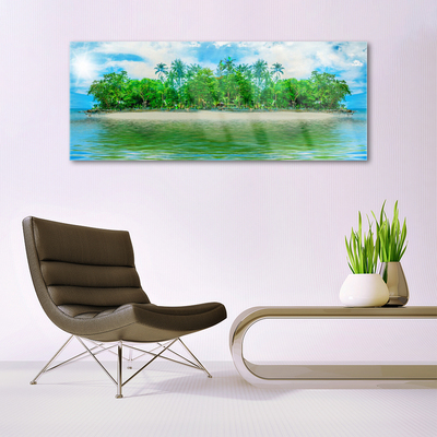 Plexiglas schilderij Sea island landscape