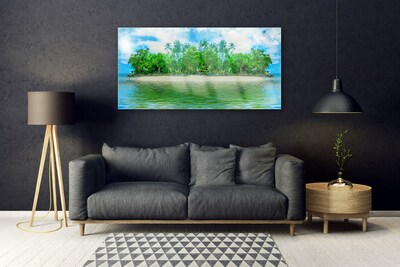 Plexiglas schilderij Sea island landscape