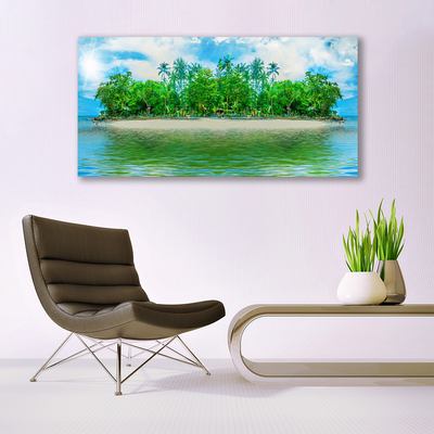 Plexiglas schilderij Sea island landscape