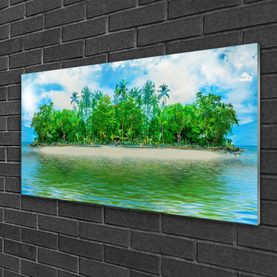 Plexiglas schilderij Sea island landscape