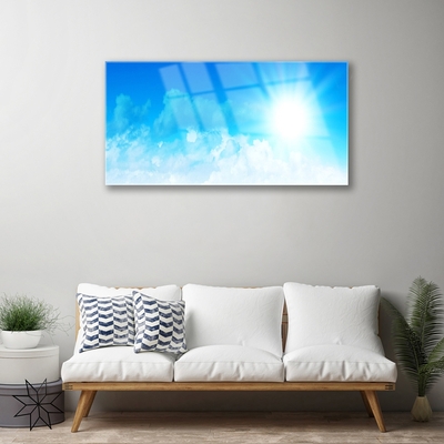 Plexiglas schilderij Zon landschap van de hemel