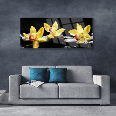 Plexiglas schilderij Flower orchideeinstallatie