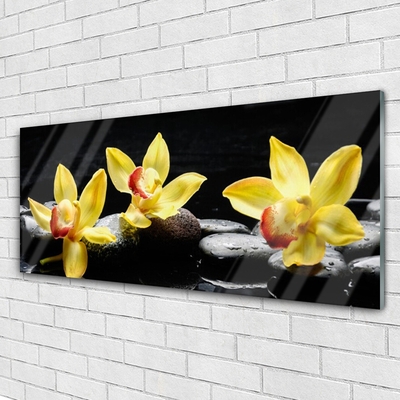 Plexiglas schilderij Flower orchideeinstallatie