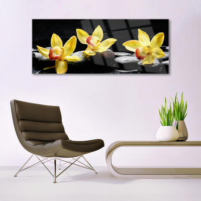 Plexiglas schilderij Flower orchideeinstallatie