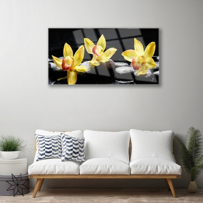 Plexiglas schilderij Flower orchideeinstallatie