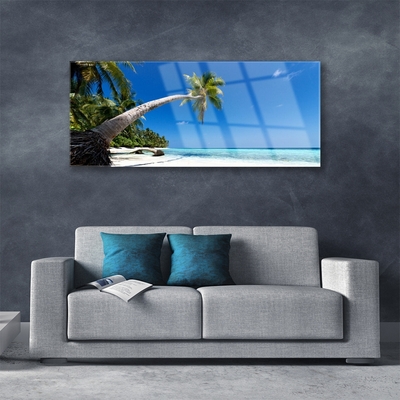 Plexiglas schilderij Palm beach overzees landschap