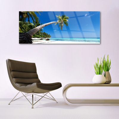 Plexiglas schilderij Palm beach overzees landschap