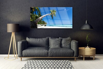 Plexiglas schilderij Palm beach overzees landschap