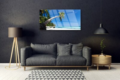 Plexiglas schilderij Palm beach overzees landschap