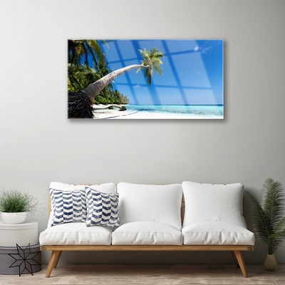 Plexiglas schilderij Palm beach overzees landschap