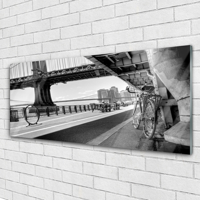 Plexiglas schilderij Architectuur fietsbrug